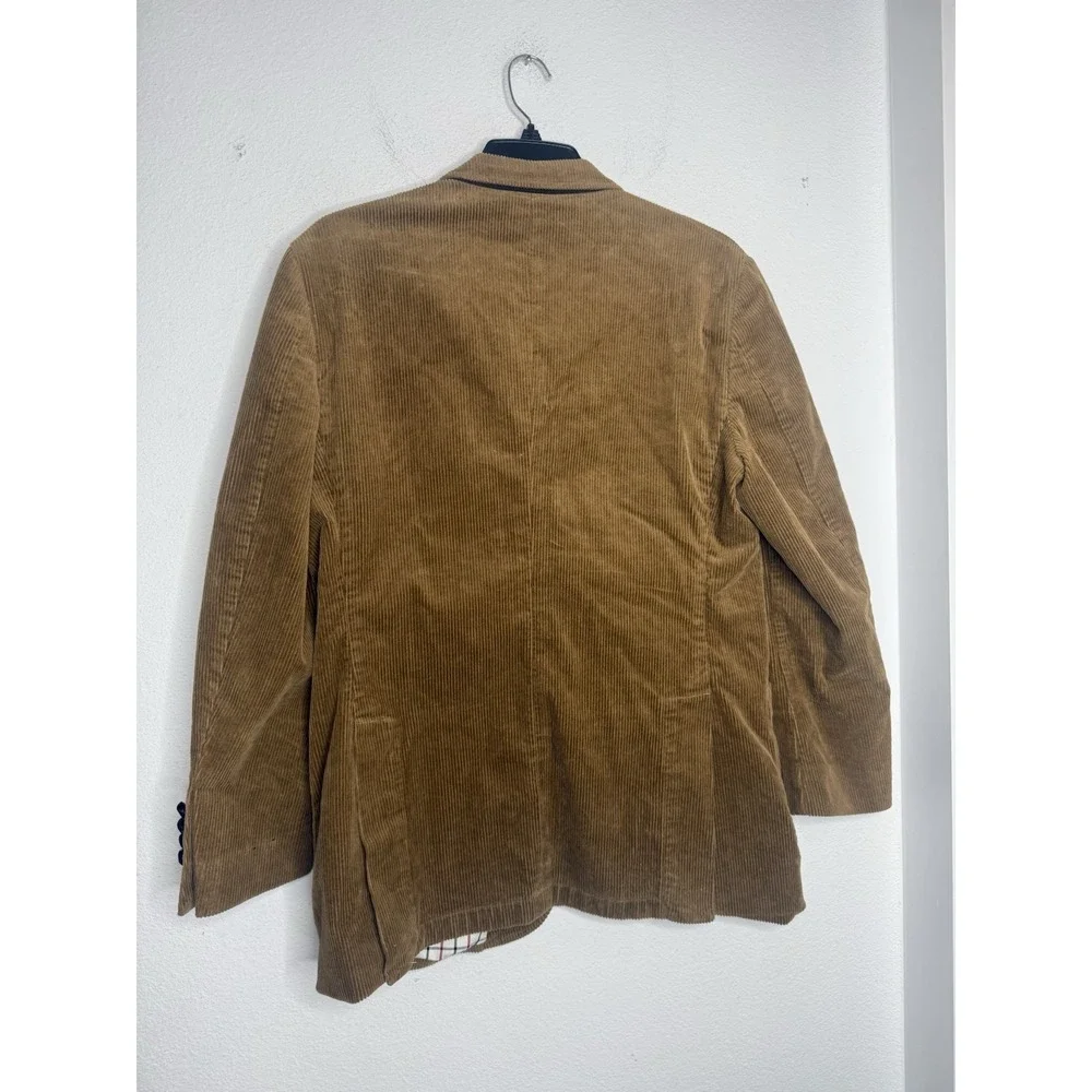 Brooks Brothers Traditional Fit Corduroy Brown Blazer Size 42R Preppy Quiet Lux
